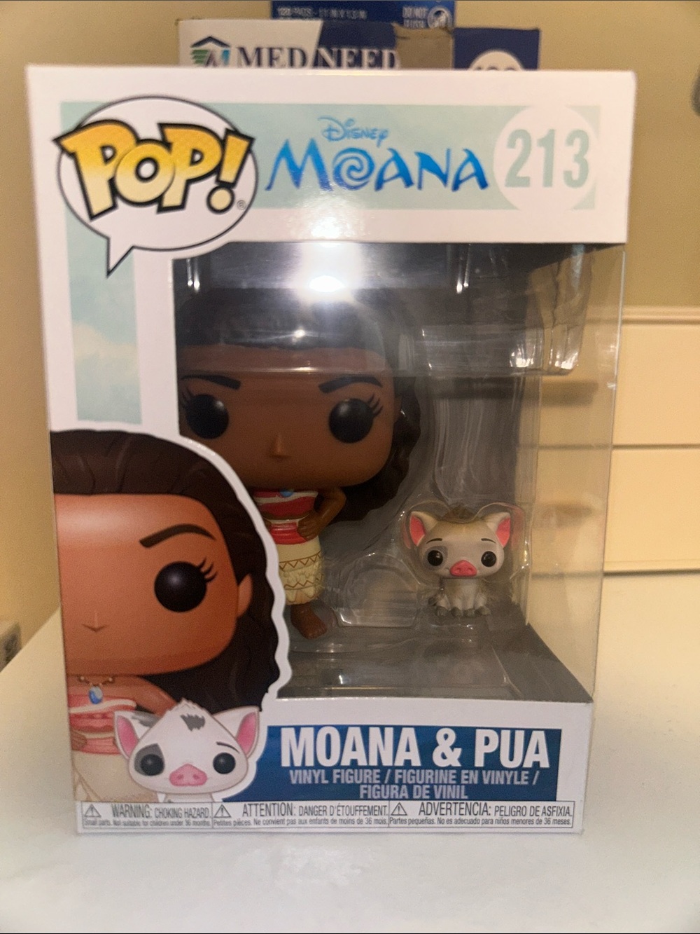 Funk Pop Moana & Pua Vinyl Figure - Brown, White